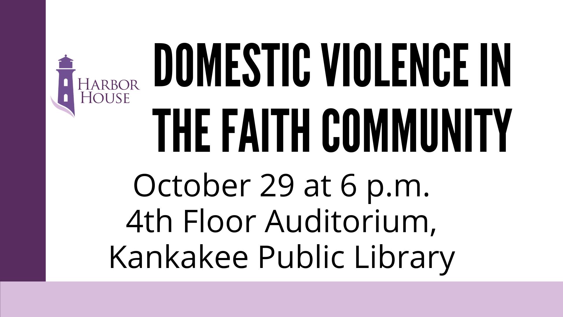 Harbor House Presents- Domestic Violence in the Faith Community